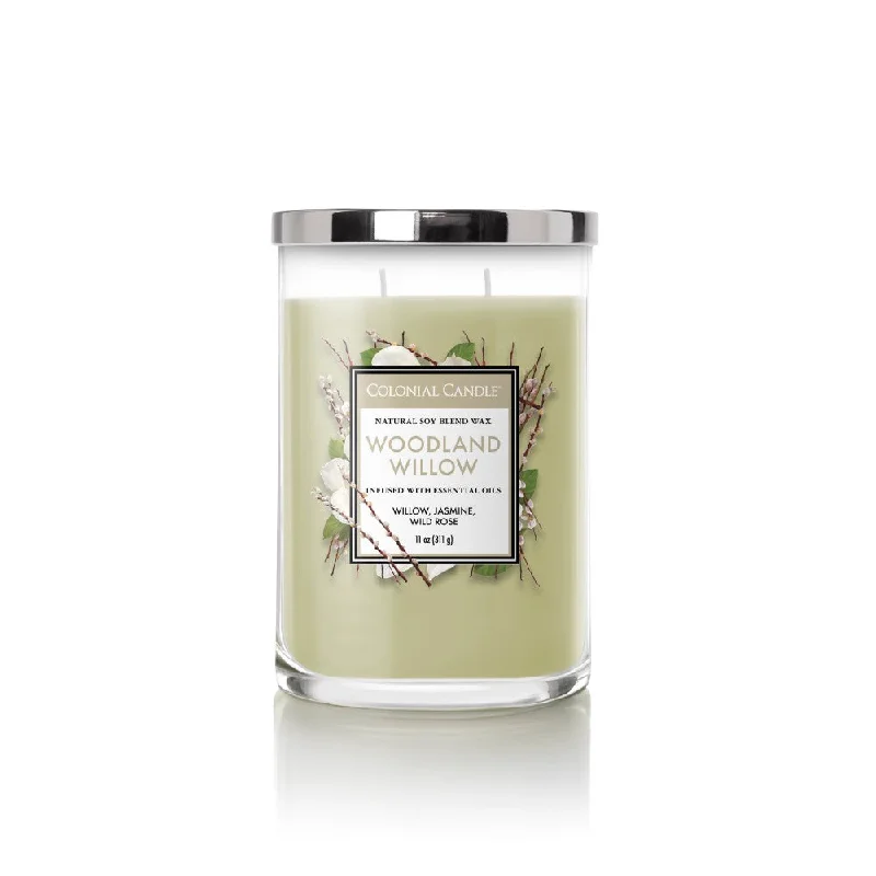 Woodland Willow Candle, Classic Cylinders Collection, 11 oz