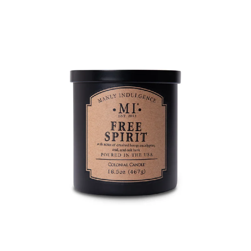 Free Spirit Candle, Manly Indulgence Classic Collection, 16.5 oz