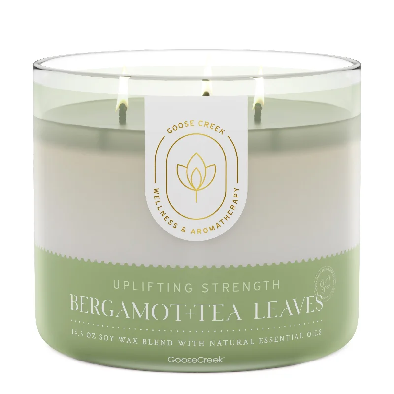 Bergamot & Tea Leaves Aromatherapy 3-Wick Candle