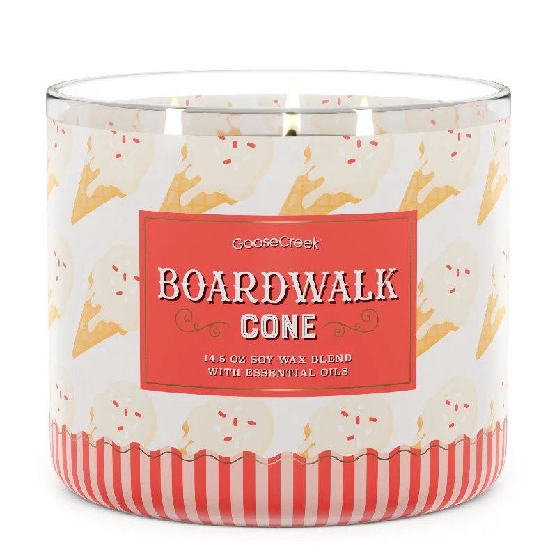 Boardwalk Cone 3-Wick Candle