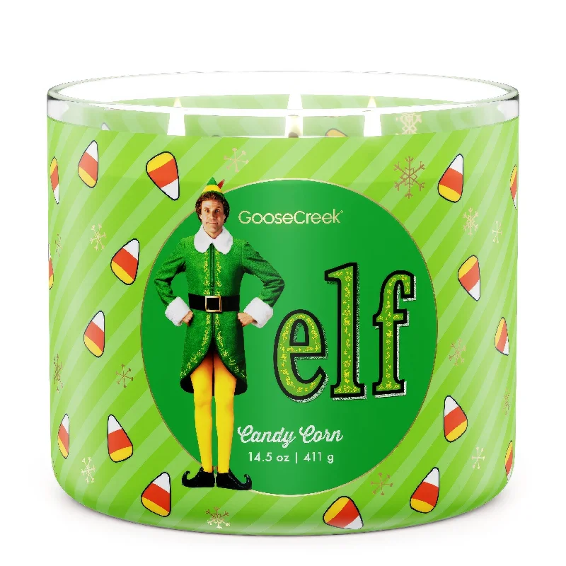 Candy Corn 3-Wick Elf Candle