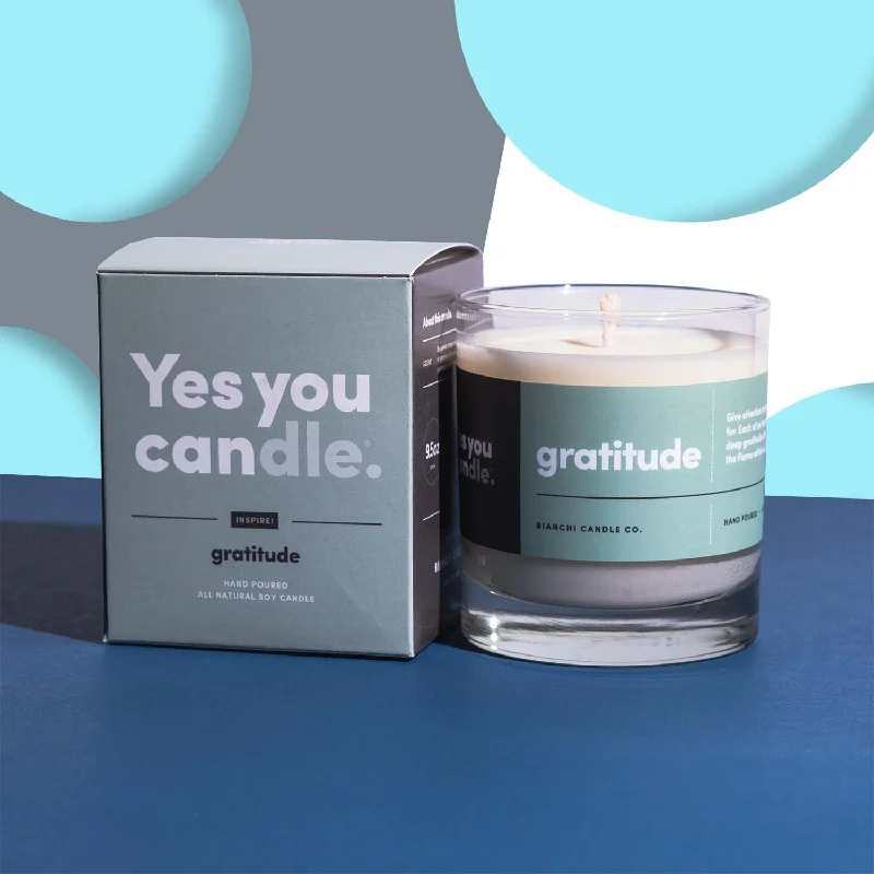 Gratitude Boxed Inspirational Candle