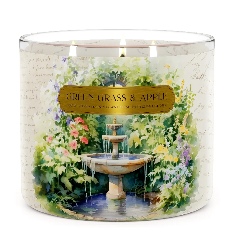 Green Grass & Apple 3-Wick Candle