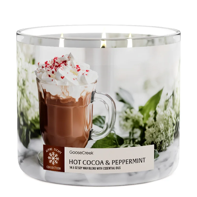 Hot Cocoa & Peppermint 3-Wick Candle