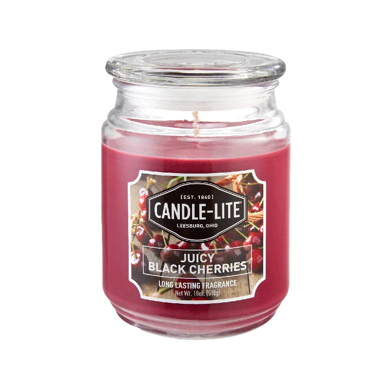 Juicy Black Cherries 18oz Jar Candle