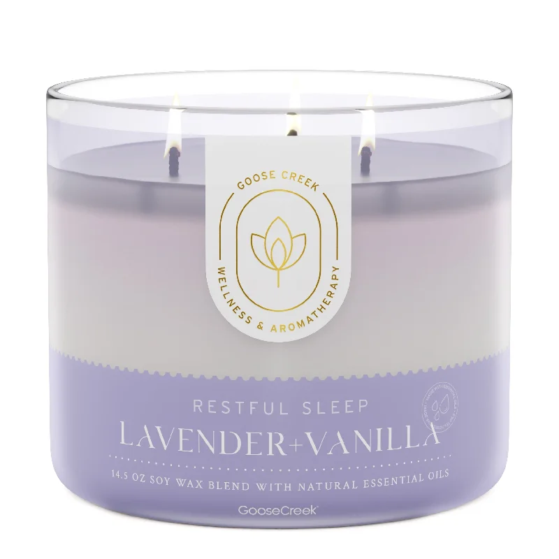 Lavender & Vanilla Aromatherapy 3-Wick Candle