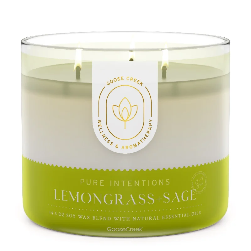 Lemongrass & Sage Aromatherapy 3-Wick Candle