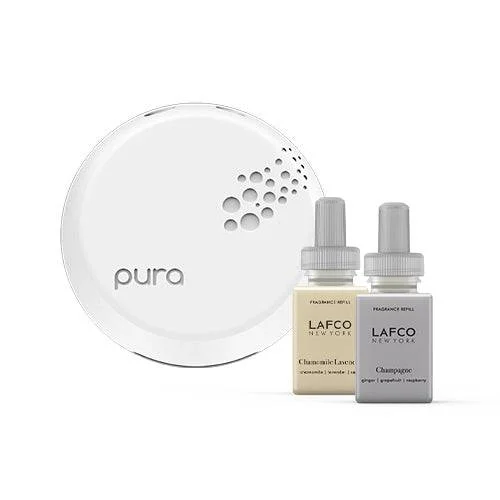 Pura Smart Home Fragrance Diffuser Set - Chamomile Lavender / Champagne - Master Bedroom