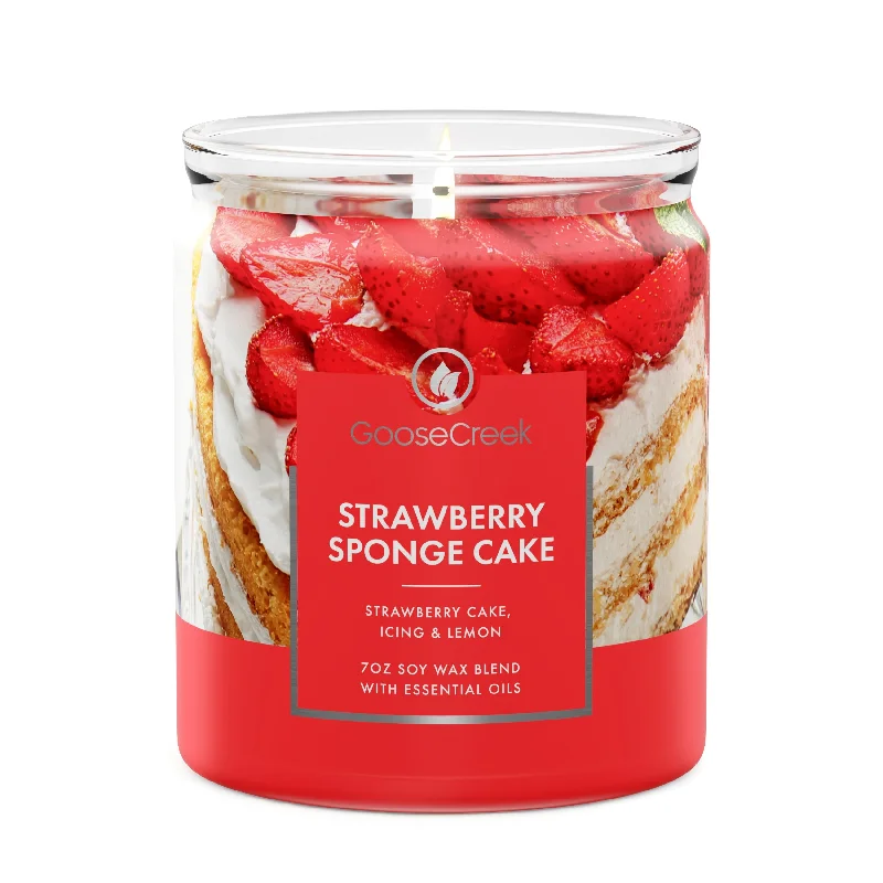 Strawberry Sponge Cake 7oz Single Wick Candle