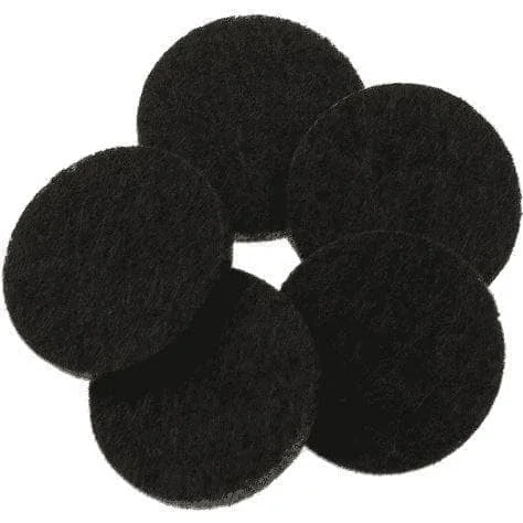 25mm Black Replacement Pads (Pack of 10)