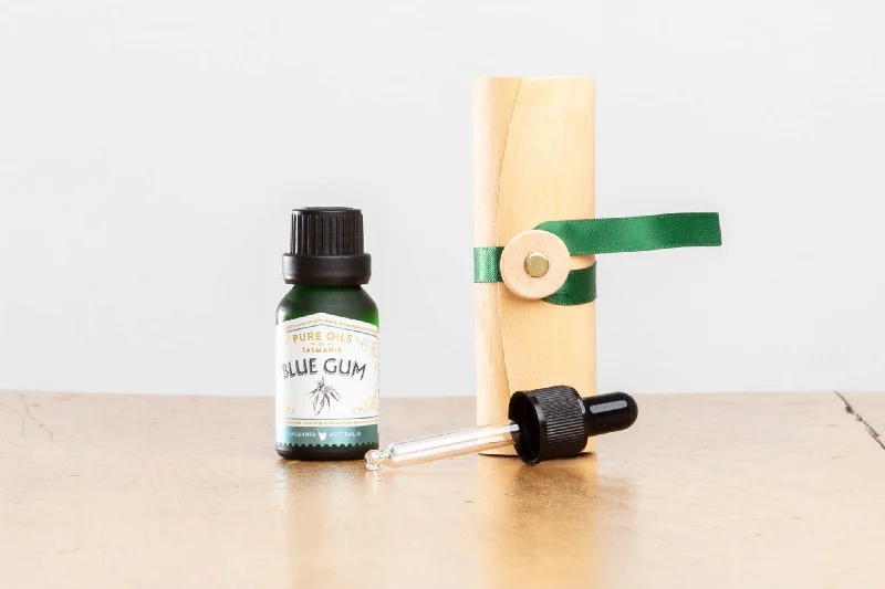 Pure Tasmanian Blue Gum Oil (15 ml) in Bamboo Gift Box