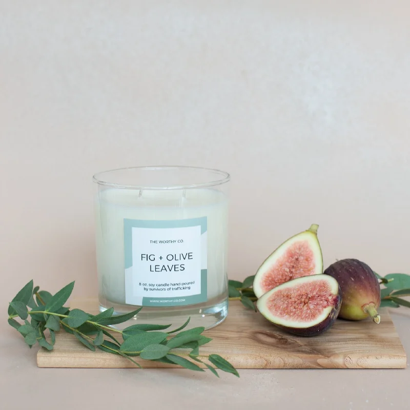 Classic Candle: Fig + Olive Leaves