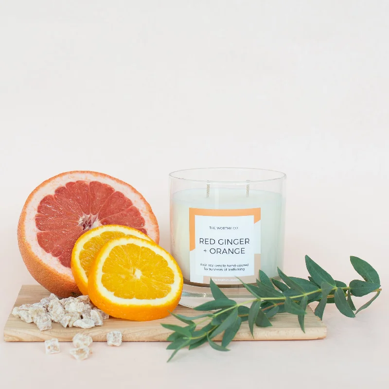 Classic Candle: Red Ginger + Orange