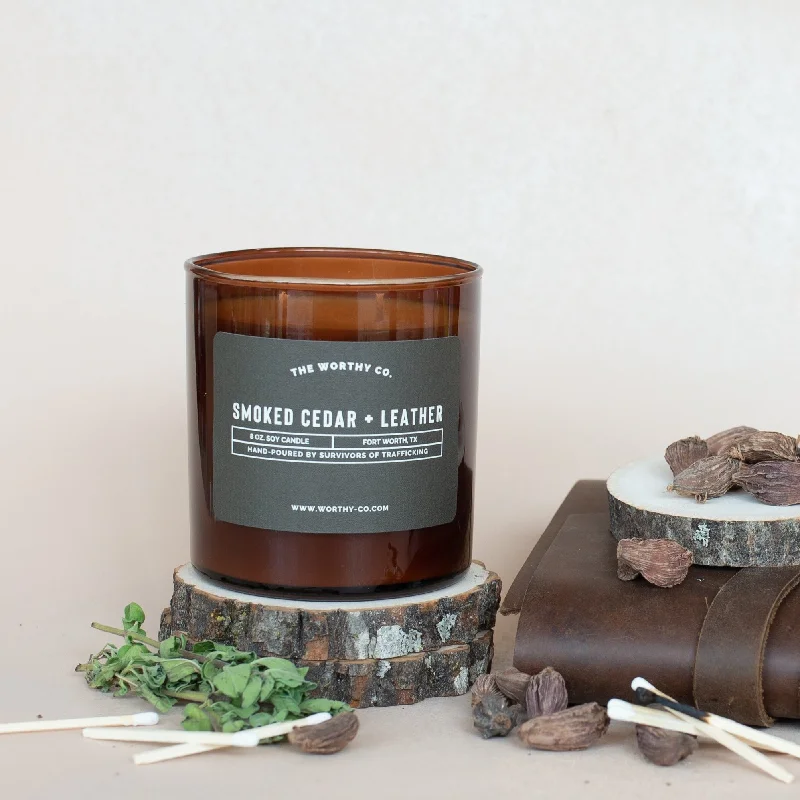 Ember Candle: Smoked Cedar + Leather