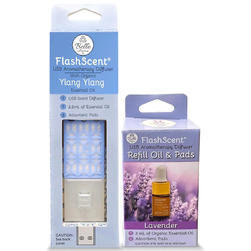 The FlashScent® USB Aromatherapy Essential Oil Diffuser