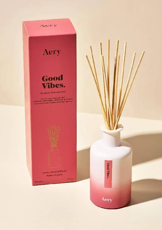 Good Vibes Reed Diffuser - Ginger Rhubarb and Vanilla