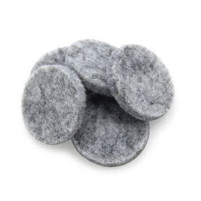 25mm Gray Round Replacement Pads (Pack of 10)