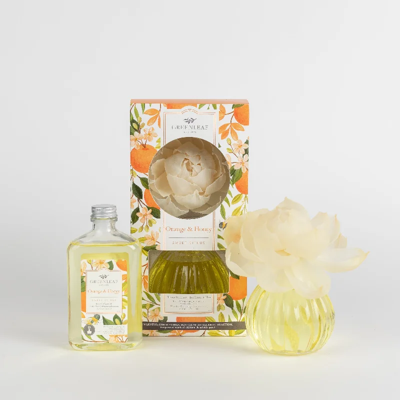 Orange & Honey Flower Diffuser & Fragrance Oil Refill