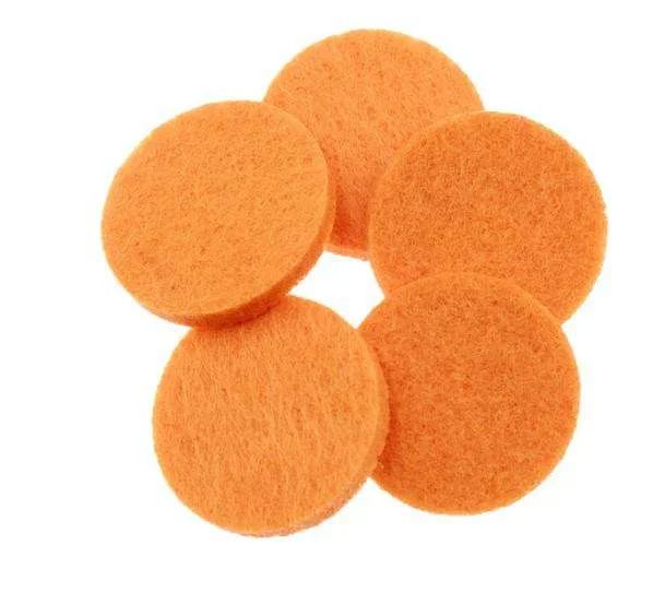 25mm Orange Round Replacement Pads (Pack of 10)