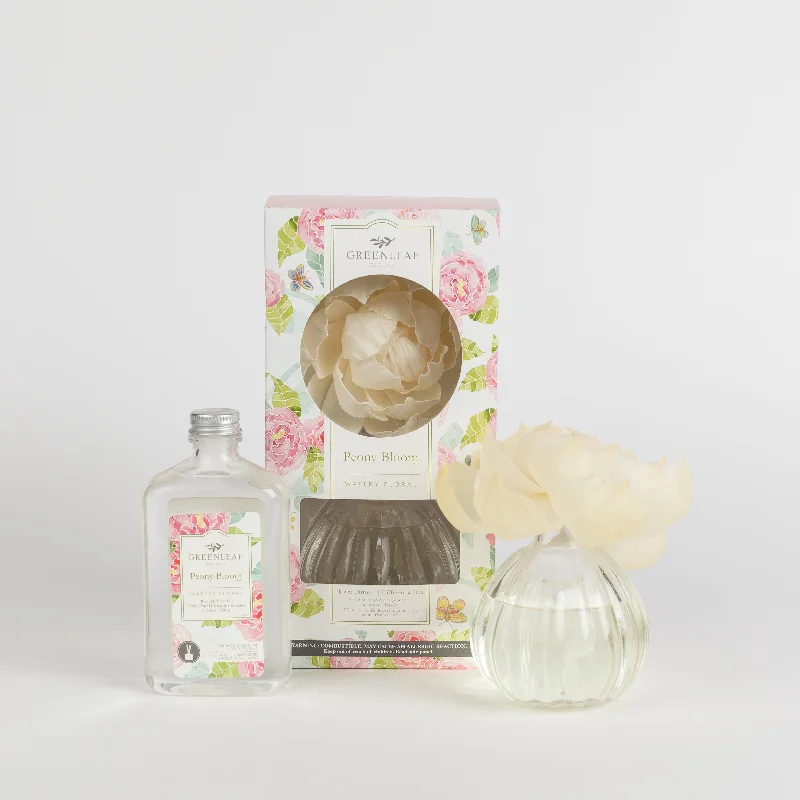 Peony Bloom Flower Diffuser & Fragrance Oil Refill