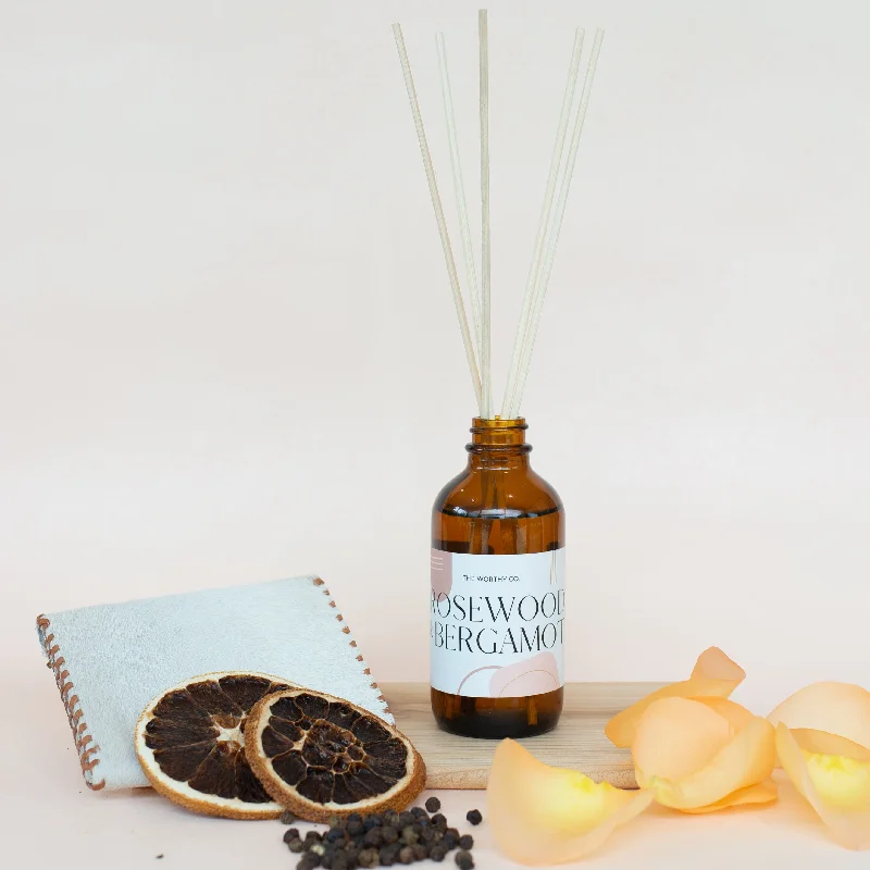 Reed Diffuser: Rosewood + Bergamot