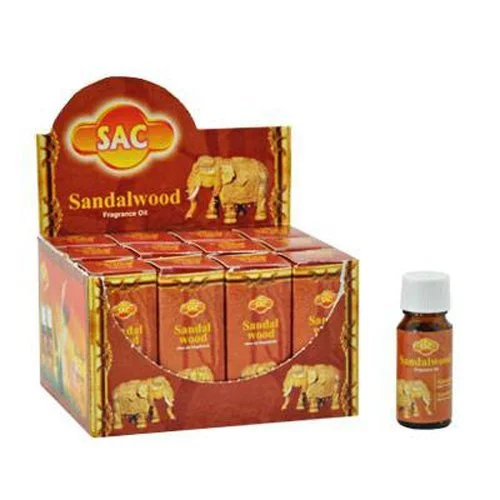 Sac Sandalwood Aroma Oil - 10ml (1/3 Fl. Oz), Set of 3