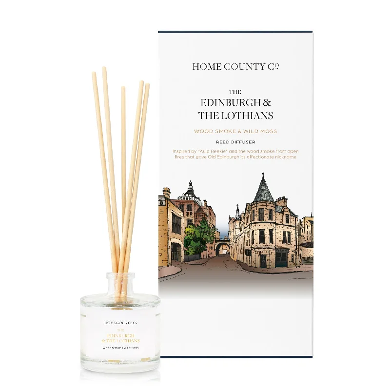 The Edinburgh and The Lothians - Wood Smoke and Wild Moss Reed Diffuser