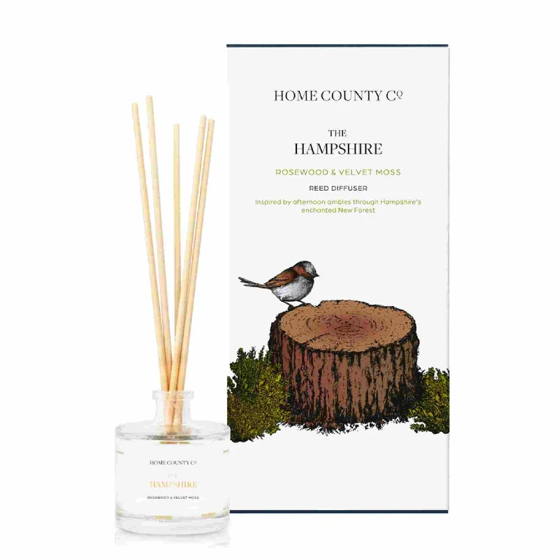 The Hampshire - Rosewood and Velvet Moss Reed Diffuser