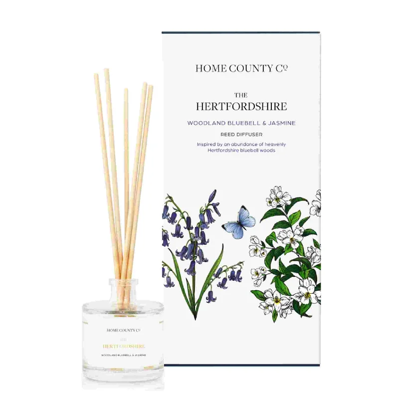 The Hertfordshire - Woodland Bluebell and Jasmine Reed Diffuser