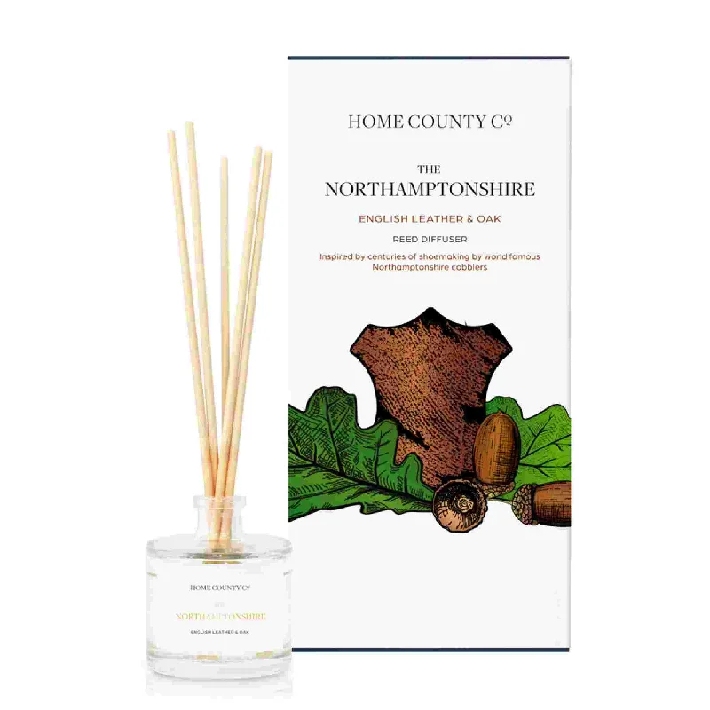 The Northamptonshire - English Leather and Oak Reed Diffuser