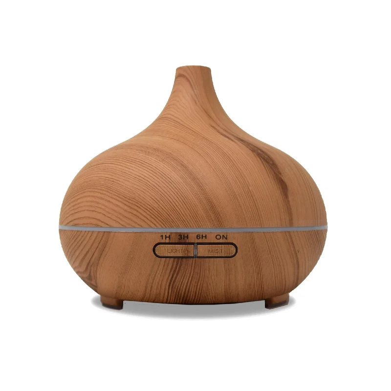 Wood Grain Teardrop Ultrasonic Essential Oil Diffuser